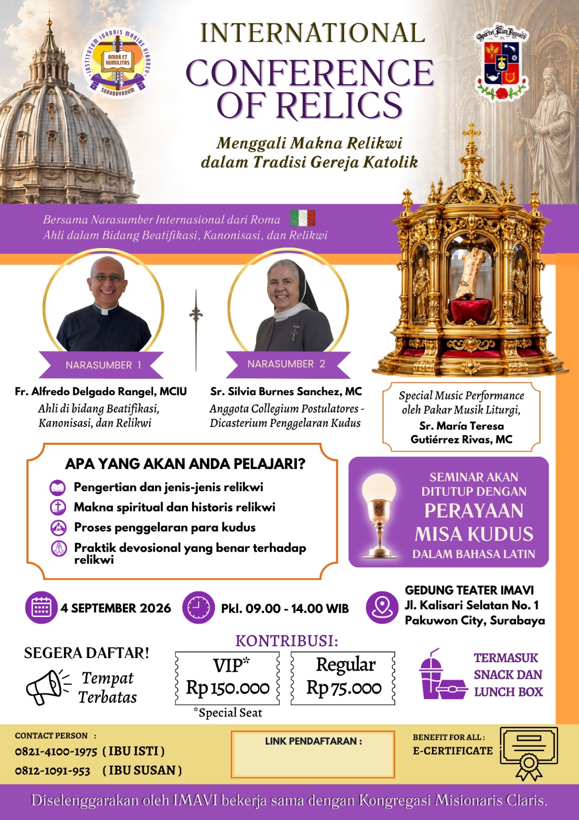 Poster INTERNATIONAL CONFERENCE OF RELICS